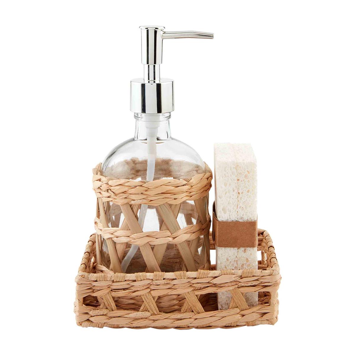 Mud Pie : Soap & Sponge Holder Set