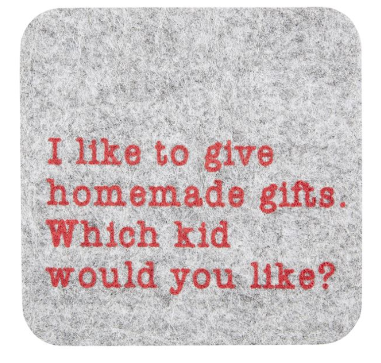 MUD PIE Felt Christmas Coasters - Amber Marie and Company