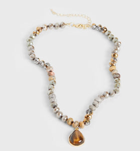 Coco & Carmen Chaya Necklace - Brown