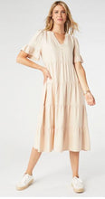 Load image into Gallery viewer, Coco &amp; Carmen Margaux Tiered Ruffle Sleeve Dress