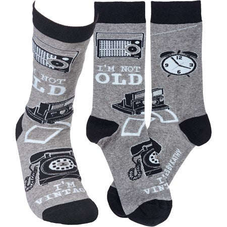 PBK I'm not Old, I'm Vintage Socks