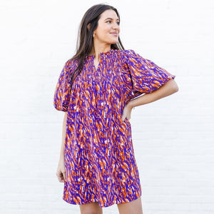 MARY SQUARE AMELIA TIGER TAIL DRESS