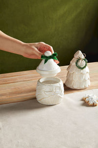 MUD PIE SMALL SANTA CHRISTMAS CANISTER