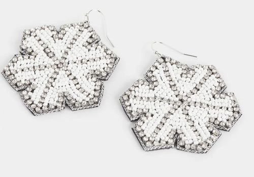 COCO & CARMEN SNOWFLAKE BEADED EARRING