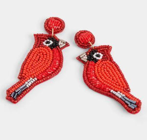 COCO & CARMEN CARDINAL BEADED EARRING