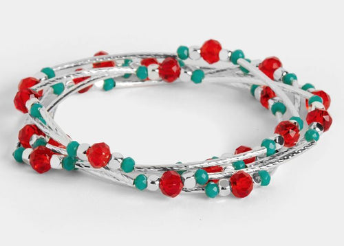 Coco & Carmen Christmas Stretch Bracelet Stack