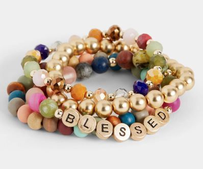 COCO & CARMEN BLESSED BEADED BRACELET STACK