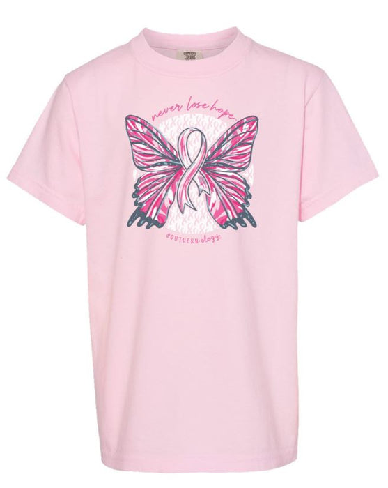 SOUTHERNOLOGY BUTTERFLY RIBBON BREAST CANCER CREWNECK SHIRT