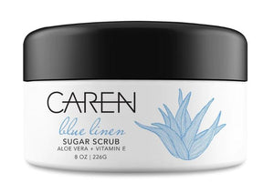 CAREN PEARL BLUE LINEN SCRUB