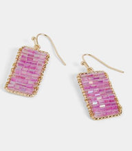 Load image into Gallery viewer, Coco &amp; Carmen Whispers Beaded Banner Dangle Earrings