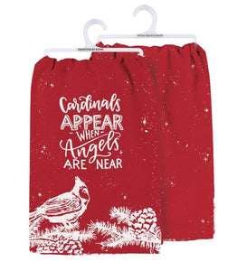 PBK CARDINALS APPEAR WHEN ANGELS ARE NEAR TEA TOWEL