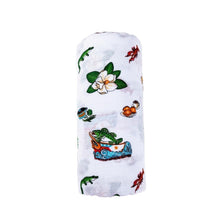 Load image into Gallery viewer, Gift Set: Louisiana Baby Muslin Swaddle Blanket and Burp Cloth/Bib Combo