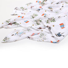 Load image into Gallery viewer, Gift Set: Mississippi Muslin Swaddle Baby Blanket and Burp Cloth/Bib Combo