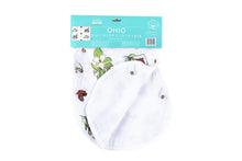 Load image into Gallery viewer, Gift Set: Ohio Baby Muslin Swaddle Receiving Blanket (Floral) and Burp/Bib Combo