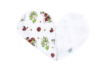 Load image into Gallery viewer, Gift Set: Ohio Baby Muslin Swaddle Receiving Blanket (Floral) and Burp/Bib Combo