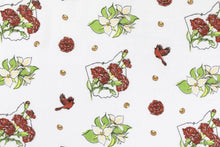 Load image into Gallery viewer, Gift Set: Ohio Baby Muslin Swaddle Receiving Blanket (Floral) and Burp/Bib Combo