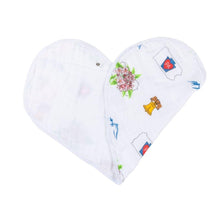 Load image into Gallery viewer, Gift Set: Pennsylvania Baby Muslin Swaddle Blanket and Burp Cloth/Bib Combo