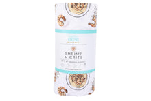 Load image into Gallery viewer, Gift Set: Shrimp&#39;n Grits Baby Muslin Swaddle Blanket and Burp Cloth/Bib Combo