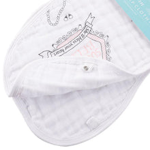 Load image into Gallery viewer, Gift Set: Southern Belle Baby Muslin Swaddle Blanket and Burp Cloth/Bib Combo