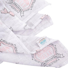 Load image into Gallery viewer, Gift Set: Southern Belle Baby Muslin Swaddle Blanket and Burp Cloth/Bib Combo