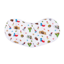 Load image into Gallery viewer, Gift Set: Texas Baby Unisex Muslin Swaddle Blanket and Burp Cloth/Bib Combo