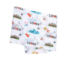 Load image into Gallery viewer, Gift Set: Virginia Baby Muslin Swaddle Blanket and Burp Cloth/Bib Combo