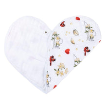 Load image into Gallery viewer, Gift Set: Virginia Baby Muslin Swaddle Blanket and Burp Cloth/Bib Combo (Floral)