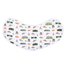 Load image into Gallery viewer, Gift Set: Washington D.C. Baby Muslin Swaddle Blanket and Burp Cloth/Bib Combo