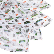 Load image into Gallery viewer, Gift Set: Washington D.C. Baby Muslin Swaddle Blanket and Burp Cloth/Bib Combo