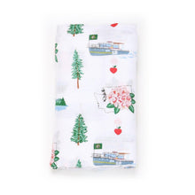 Load image into Gallery viewer, Gift Set: Washington (State) Baby Muslin Swaddle Blanket and Burp Cloth/Bib Combo