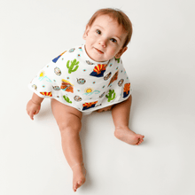 Load image into Gallery viewer, GiftSet: Arizona Baby Muslin Swaddle Blanket and Burp Cloth/Bib Combo