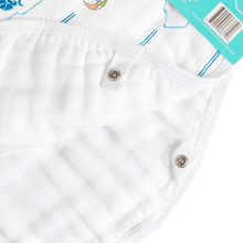 Load image into Gallery viewer, GiftSet: South Carolina Baby Muslin Swaddle Blanket and Burp Cloth/Bib Combo