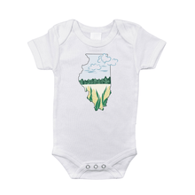 Load image into Gallery viewer, Illinois Cornfield Baby Onesie