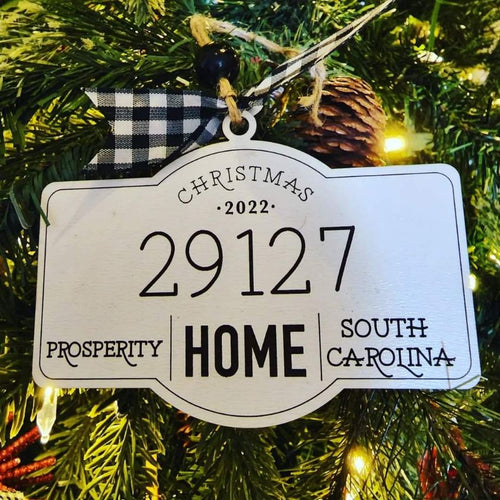 PRE-ORDER 2023 Custom Home Ornament Zip Code/State/Name of City or Town