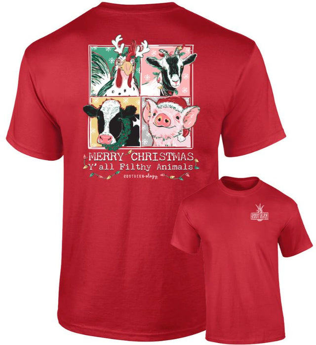 SOUTHERNOLOGY FILTHY ANIMALS CHRISTMAS YOUTH TSHIRT