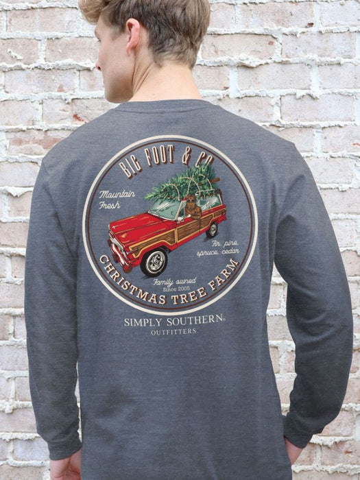 SIMPLY SOUTHERN COLLECTION CHRISTMAS TREE FARM LONG SLEEVE TSHIRT