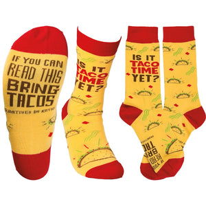 PBK IS IT TACO TIME YET SOCKS