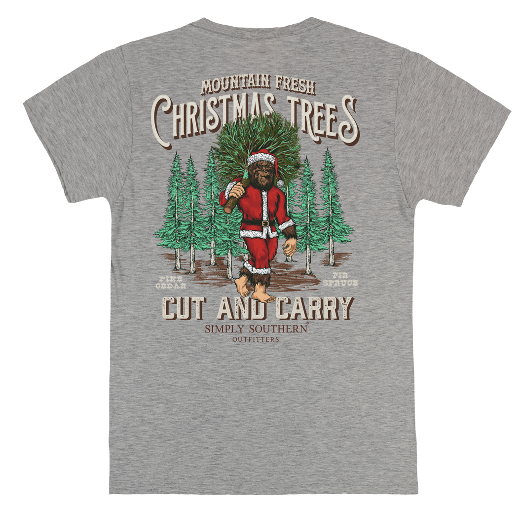 SIMPLY SOUTHERN COLLECTION SANTA SASQUATCH TSHIRT