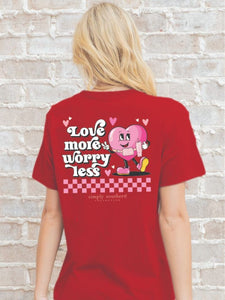 SIMPLY SOUTHERN COLLECTION LOVE MORE WORRY LESS TSHIRT