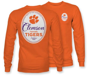 PALMETTO SHIRT CO. CLEMON FIGHTING TIGERS LONG SLEEVE TSHIRT