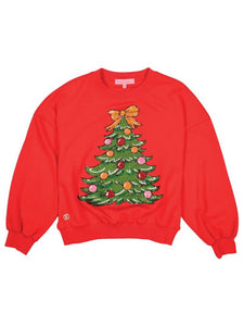 SIMPLY SOUTHERN COLLECTION SEQUIN CHRISTMAS TREE SWEATSHIRT