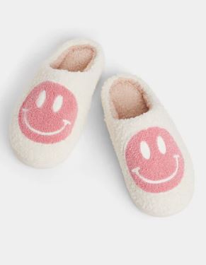 COCO & CARMEN HAPPY FEET SLIPPERS- SMILEY