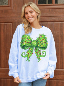 SIMPLY SOUTHERN COLLECTION GREEN BOW SWEATSHIRT