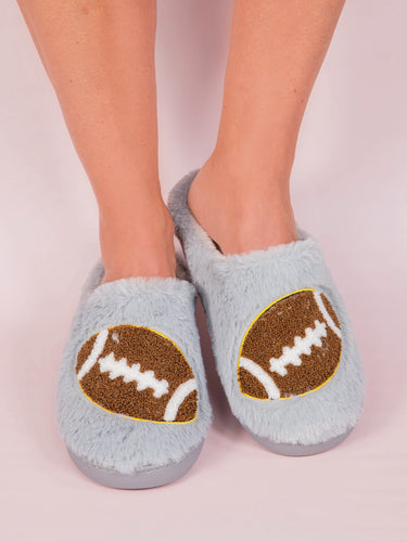 SIMPLY SOUTHERN COLLECTION FOOTBALL SLIPPERS