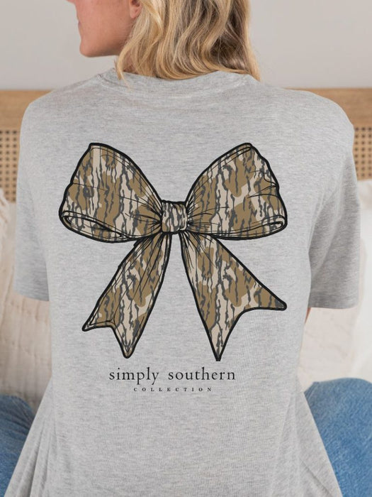 SIMPLY SOUTHERN COLLECTION CAMO BOW TSHIRT