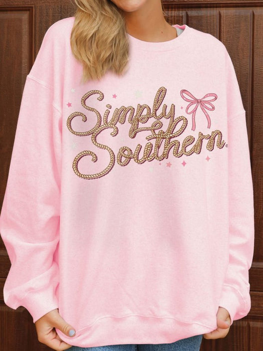 SIMPLY SOUTHERN COLLECTION SS LOGO CREW NECK SWEATER (1)