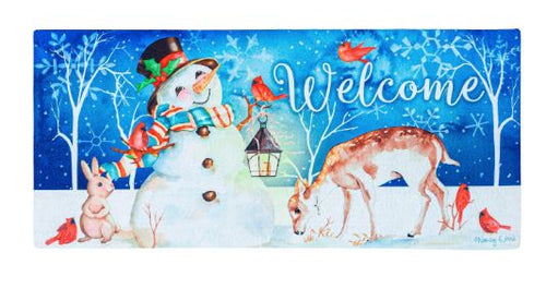 EVERGREEN SWEET SNOWMAN AND FRIENDS SASSAFRAS SWITCH MAT