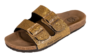 Simply Southern Collection Glitter Gold Sandals