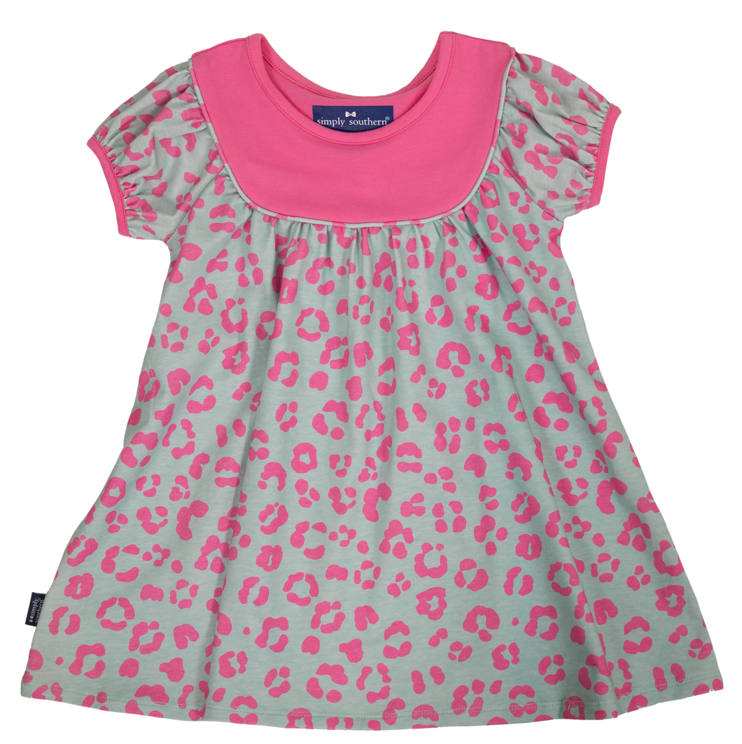 Simply Southern Collection Leopard Toddler Flare Dress