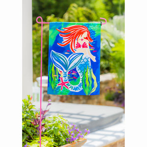 EVERGREEN ASSORTED GARDEN FLAG STAND IN BRIGHT COLORS